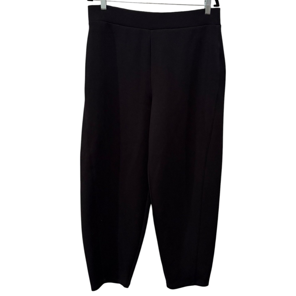 SPANX Air Essentials Barrel Leg Pants Women Sz XL Black Sweatpants Pull On Soft